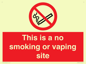 PS15305: This is a no smoking or vaping site