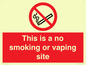 PS15305: This is a no smoking or vaping site