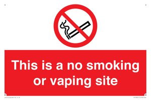 PS15305: This is a no smoking or vaping site