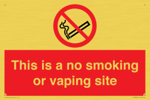 PS15305: This is a no smoking or vaping site