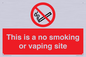 PS15305: This is a no smoking or vaping site