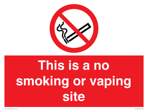 PS15305: This is a no smoking or vaping site