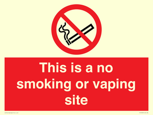 PS15305: This is a no smoking or vaping site