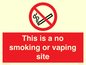 PS15305: This is a no smoking or vaping site