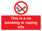 PS15305: This is a no smoking or vaping site
