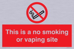 PS15305: This is a no smoking or vaping site