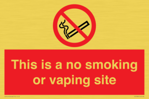 PS15305: This is a no smoking or vaping site