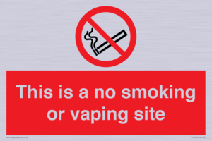 PS15305: This is a no smoking or vaping site