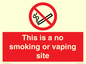 PS15305: This is a no smoking or vaping site