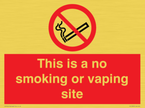 PS15305: This is a no smoking or vaping site