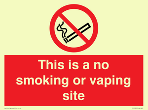 PS15305: This is a no smoking or vaping site