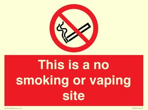 PS15305: This is a no smoking or vaping site