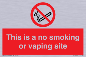 PS15305: This is a no smoking or vaping site