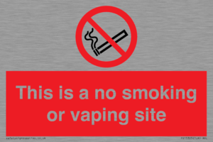 PS15305: This is a no smoking or vaping site
