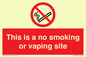 PS15305: This is a no smoking or vaping site