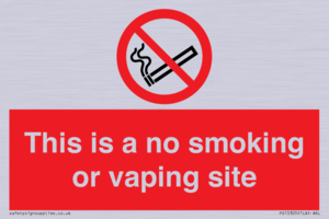 PS15305: This is a no smoking or vaping site