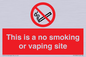 PS15305: This is a no smoking or vaping site