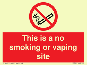 PS15305: This is a no smoking or vaping site
