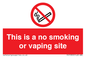 PS15305: This is a no smoking or vaping site