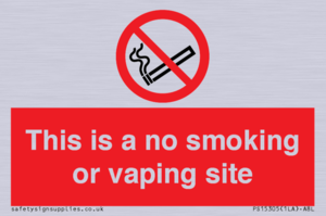 PS15305: This is a no smoking or vaping site