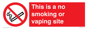 PS15305: This is a no smoking or vaping site