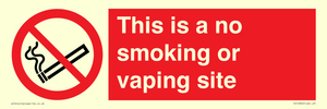 PS15305: This is a no smoking or vaping site