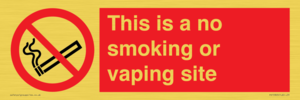 PS15305: This is a no smoking or vaping site