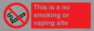 PS15305: This is a no smoking or vaping site