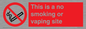 PS15305: This is a no smoking or vaping site