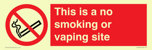 PS15305: This is a no smoking or vaping site
