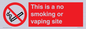 PS15305: This is a no smoking or vaping site
