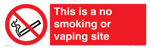 PS15305: This is a no smoking or vaping site