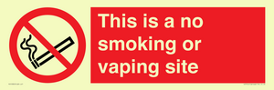 PS15305: This is a no smoking or vaping site
