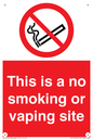 PS15305: This is a no smoking or vaping site