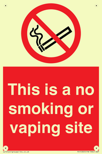 PS15305: This is a no smoking or vaping site