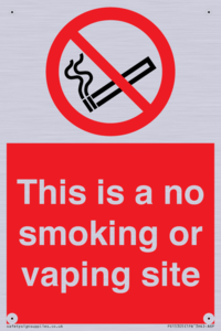 PS15305: This is a no smoking or vaping site