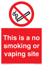 PS15305: This is a no smoking or vaping site