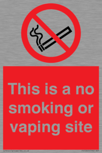 PS15305: This is a no smoking or vaping site