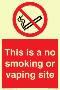 PS15305: This is a no smoking or vaping site