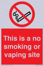 PS15305: This is a no smoking or vaping site