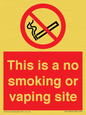 PS15305: This is a no smoking or vaping site