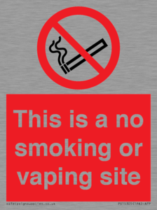 PS15305: This is a no smoking or vaping site