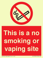 PS15305: This is a no smoking or vaping site