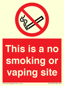 PS15305: This is a no smoking or vaping site