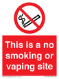 PS15305: This is a no smoking or vaping site