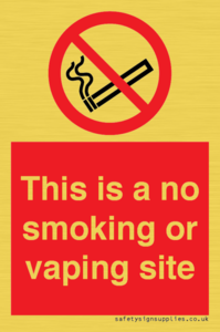 PS15305: This is a no smoking or vaping site
