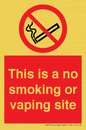 PS15305: This is a no smoking or vaping site