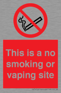 PS15305: This is a no smoking or vaping site