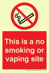 PS15305: This is a no smoking or vaping site