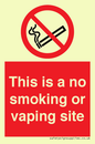 PS15305: This is a no smoking or vaping site